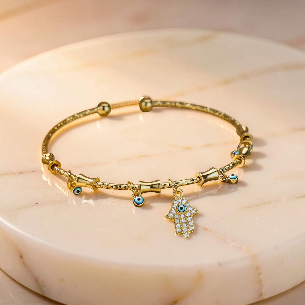 Bracelet Mauvais Œil 'Bénédiction' en Zircon