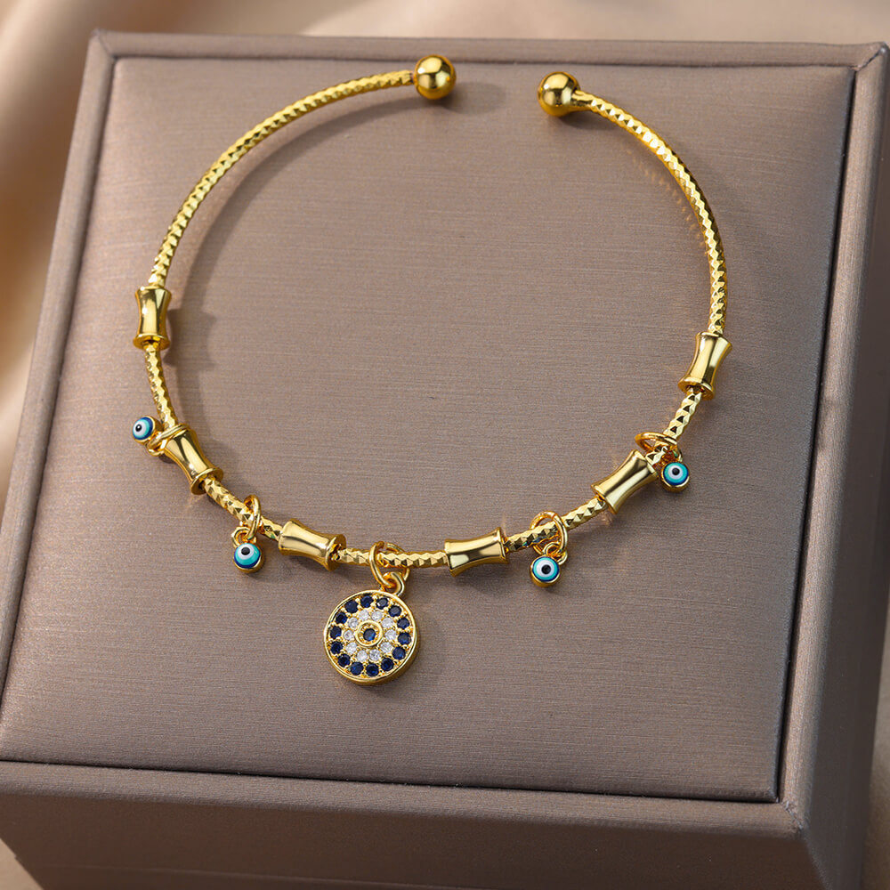 Bracelet Mauvais Œil 'Bénédiction' en Zircon