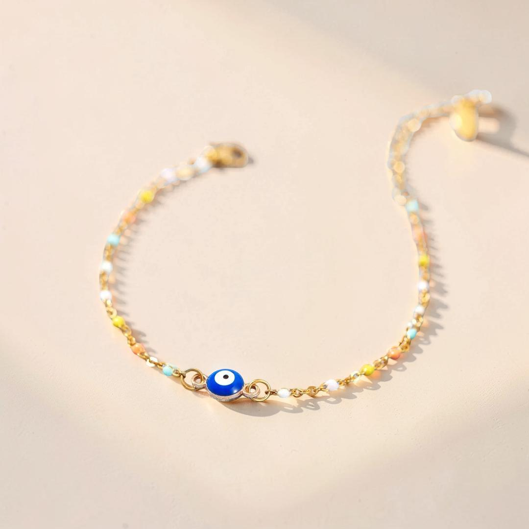 Bracelet Mauvais Œil Confiance en Argent 925