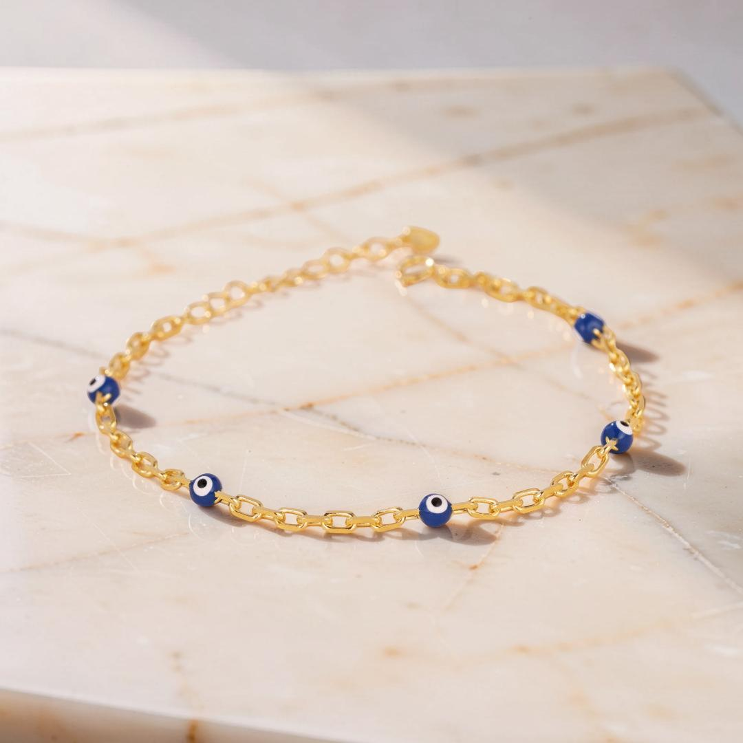Bracelet Mauvais Œil – Lien Protecteur, Argent 925