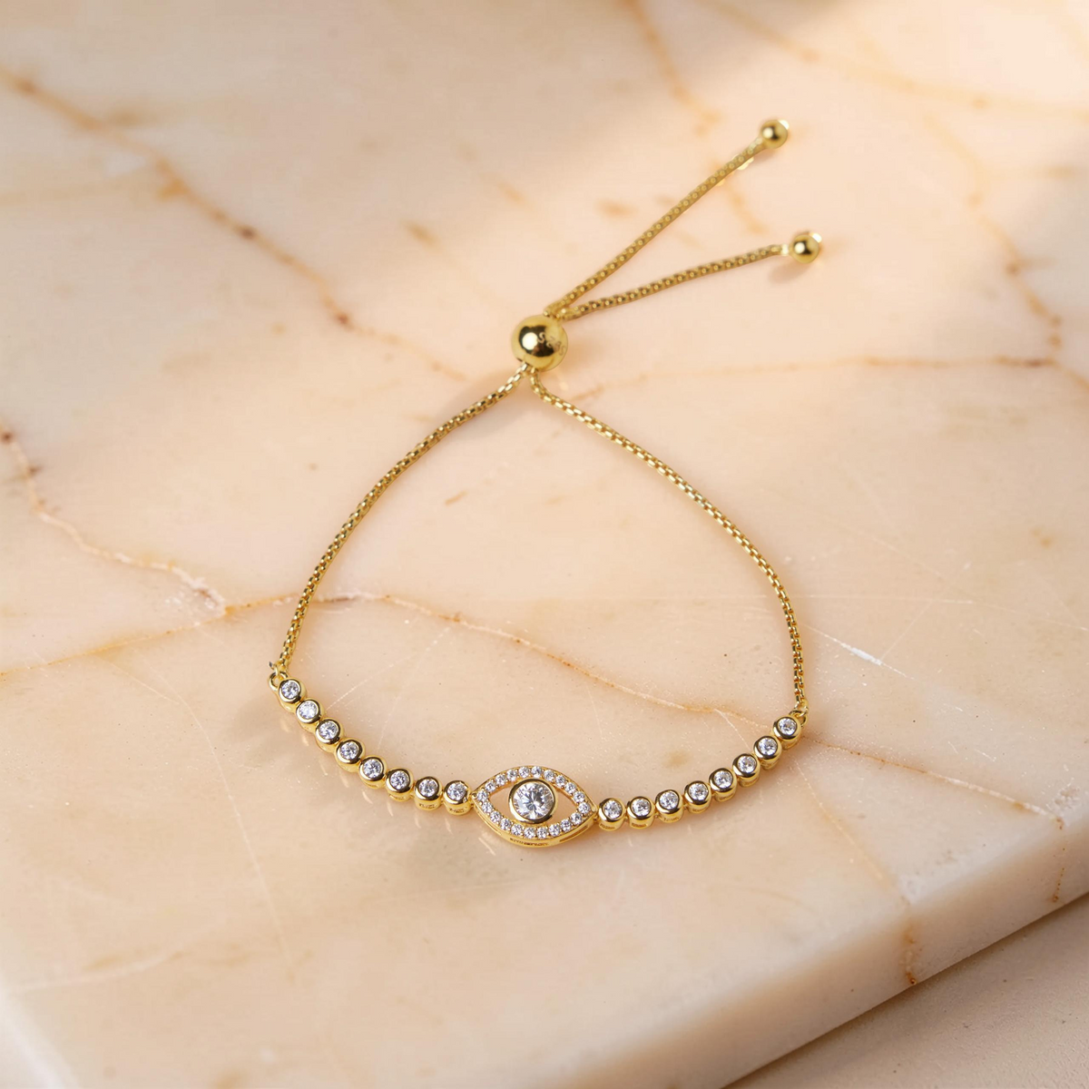 Bracelet Mauvais Œil – Mystérieux, Argent