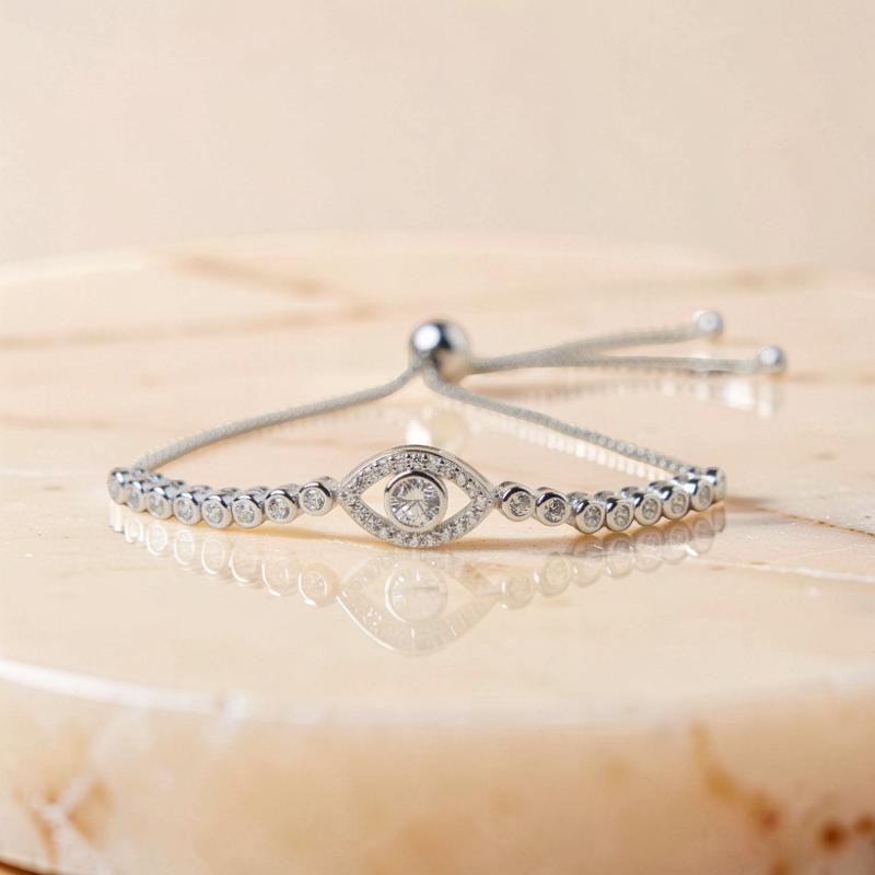 Bracelet Mauvais Œil – Mystérieux, Argent
