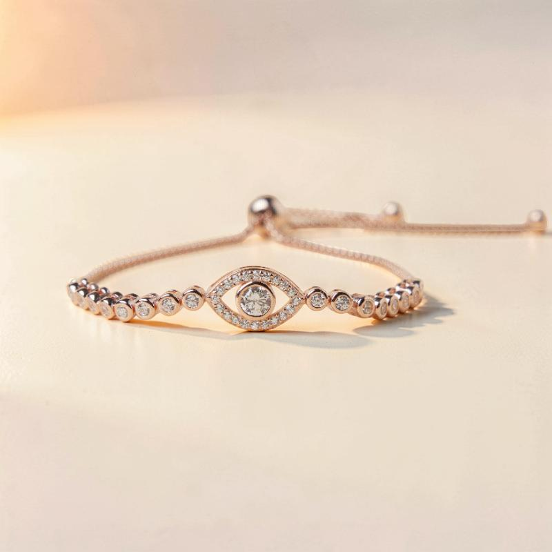 Bracelet Mauvais Œil – Mystérieux, Argent