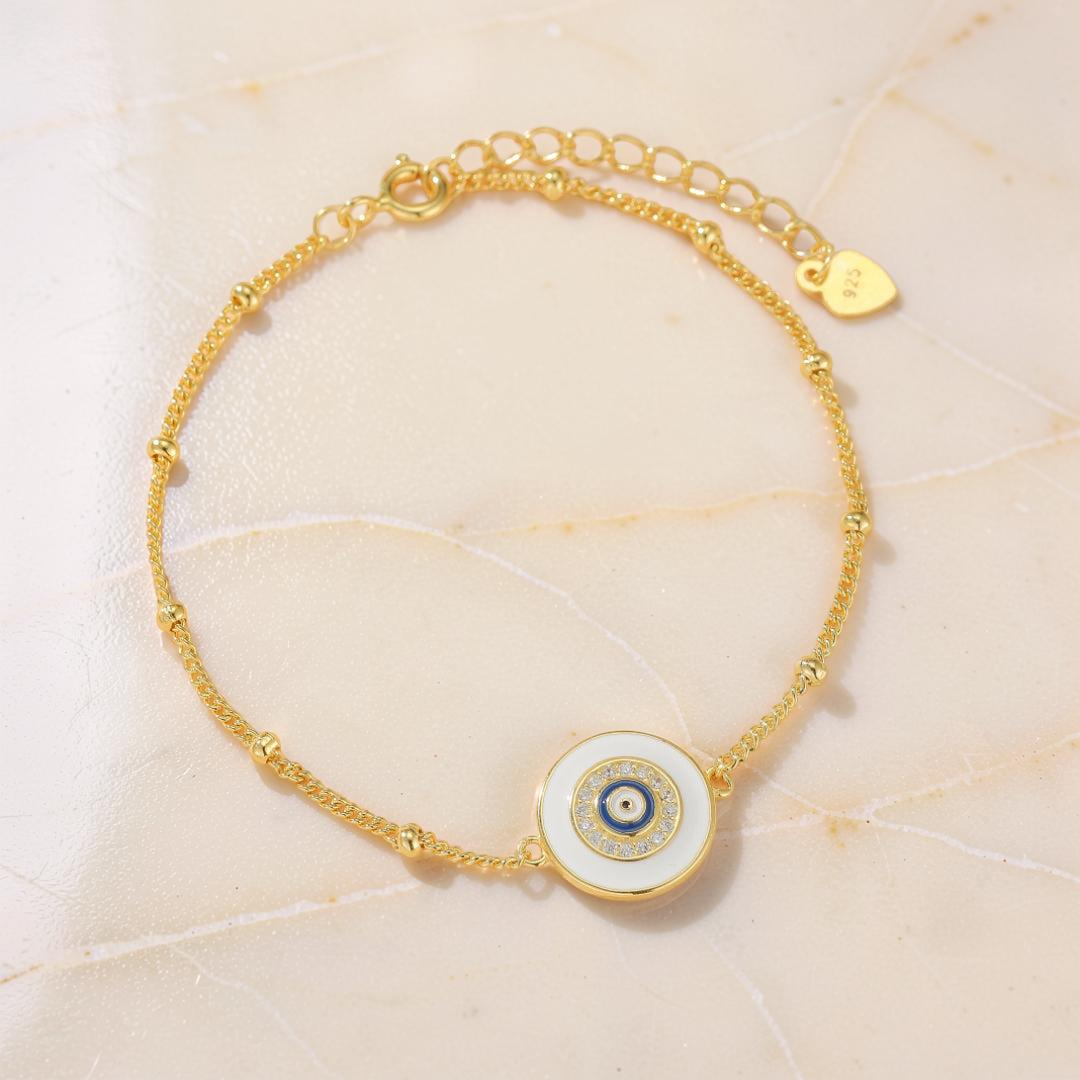 Bracelet Mauvais Œil – Œil de Sérénité, Argent 925