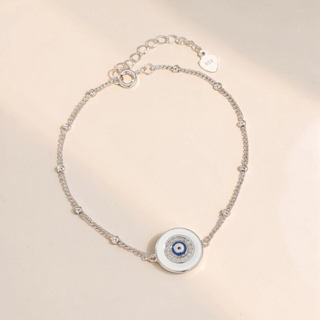 Bracelet Mauvais Œil – Œil de Sérénité, Argent 925