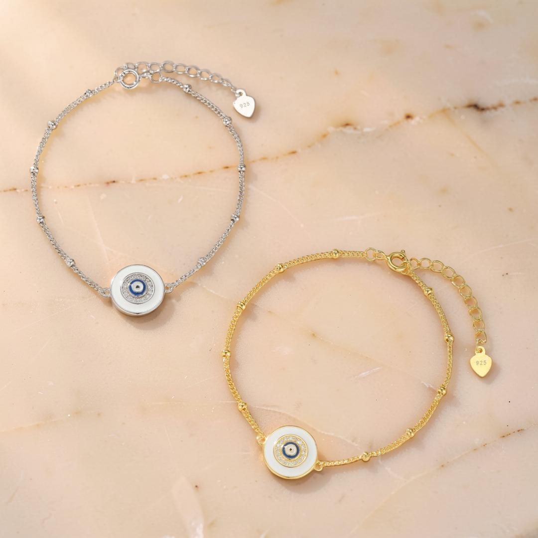 Bracelet Mauvais Œil – Œil de Sérénité, Argent 925