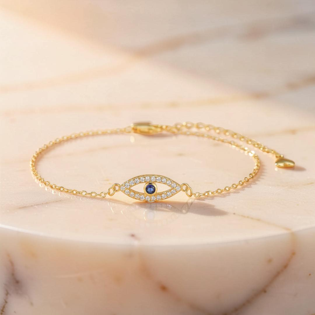 Bracelet Mauvais Œil – Protection Éternelle, Argent 925