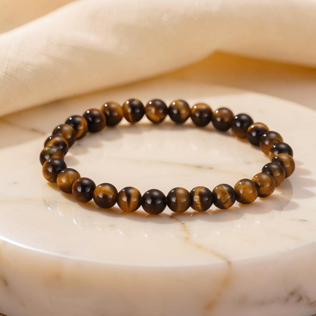 Bracelet Œil de Tigre – Force Ancestrale