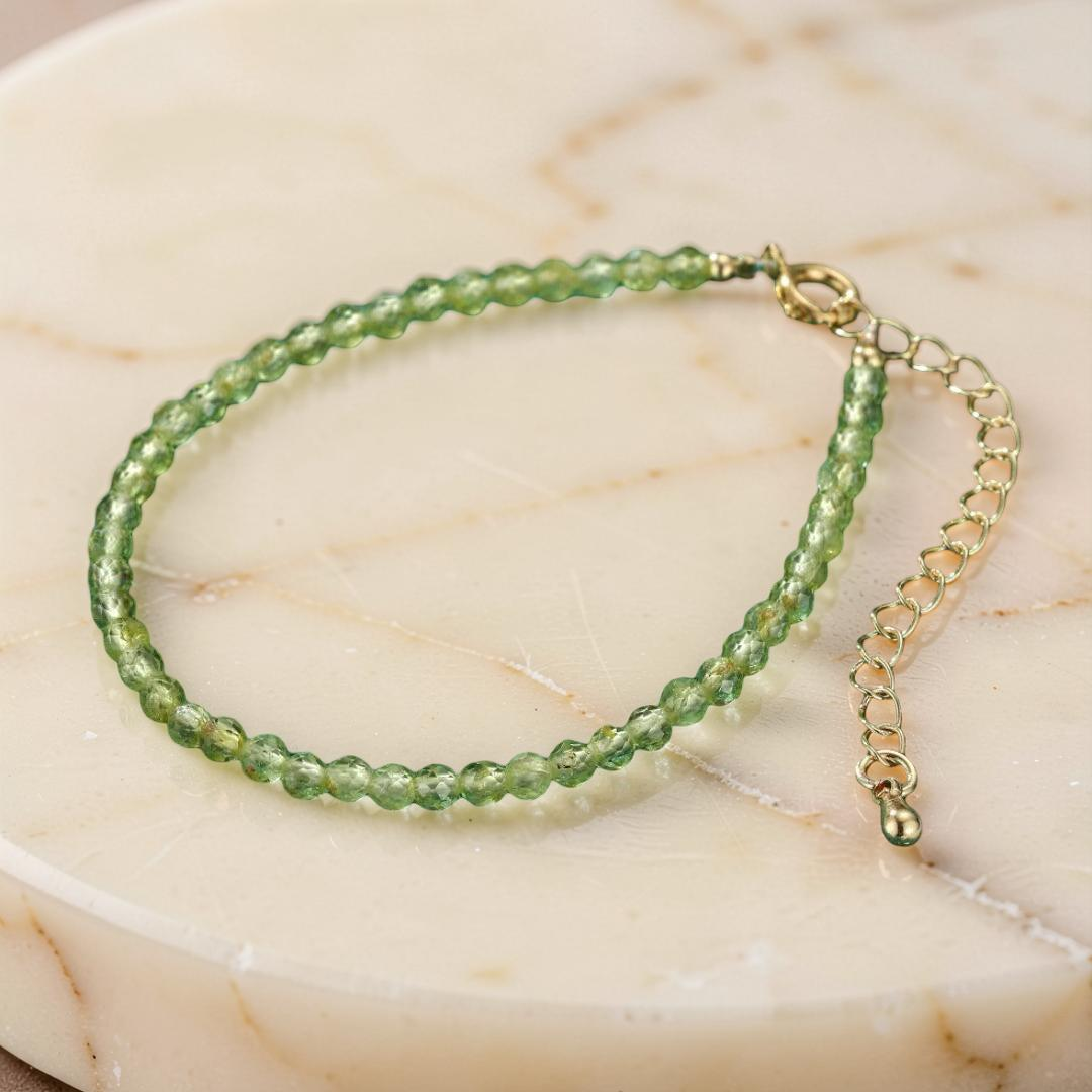 Bracelet Péridot – Rosée Verte