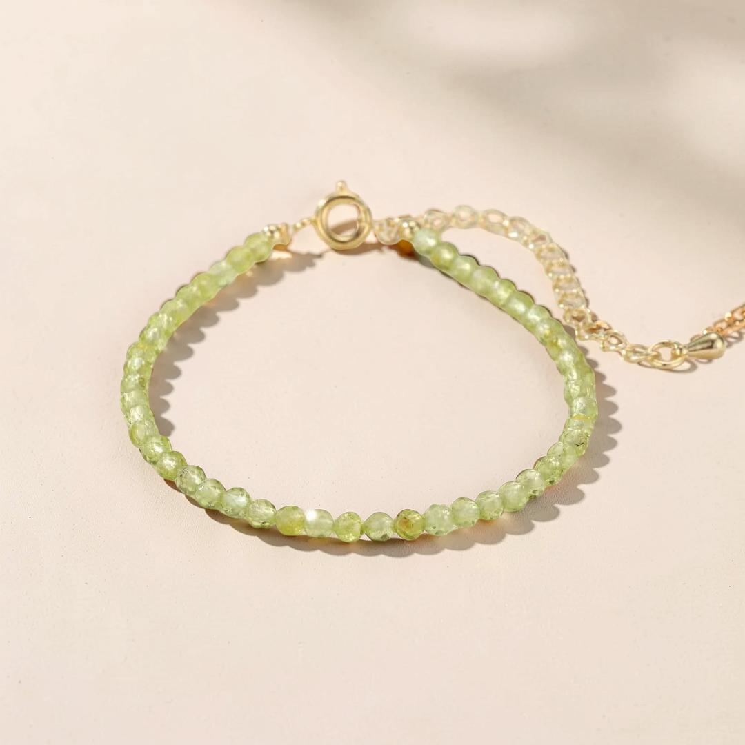 Bracelet Péridot – Rosée Verte