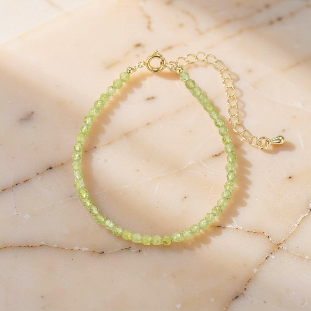 Bracelet Péridot – Rosée Verte