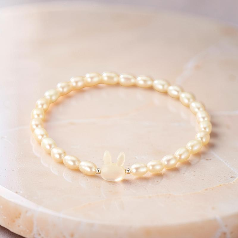 Bracelet Perle – Tendresse Lapine, Argent