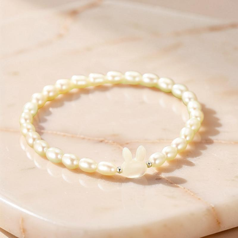 Bracelet Perle – Tendresse Lapine, Argent