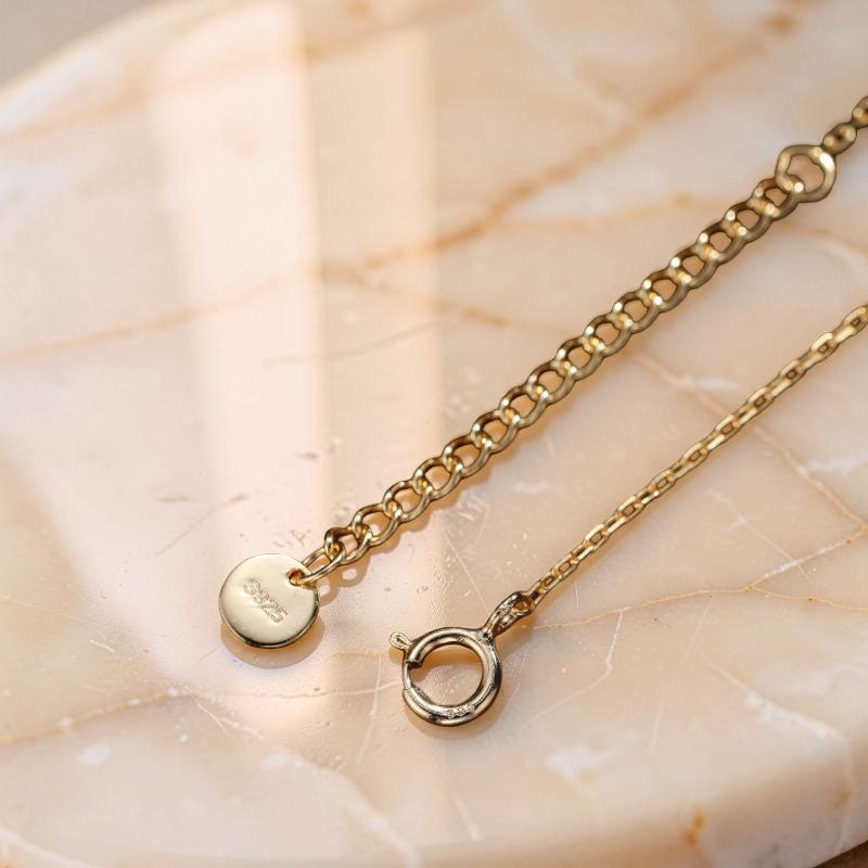 Bracelet Pierre de Lune – Éblouissement, Argent Plaqué Or