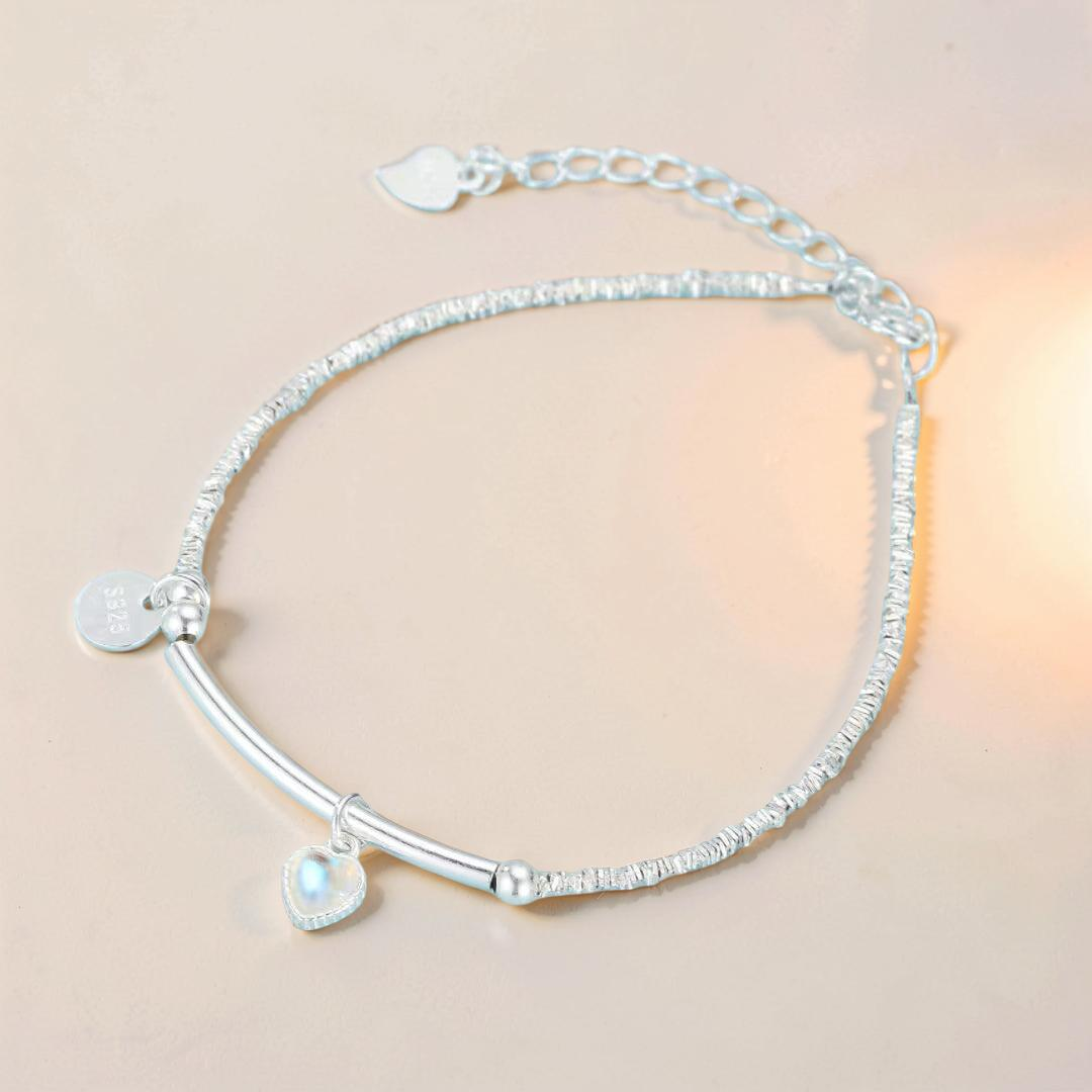 Bracelet Pierre de Lune – Perle de Lune, Argent