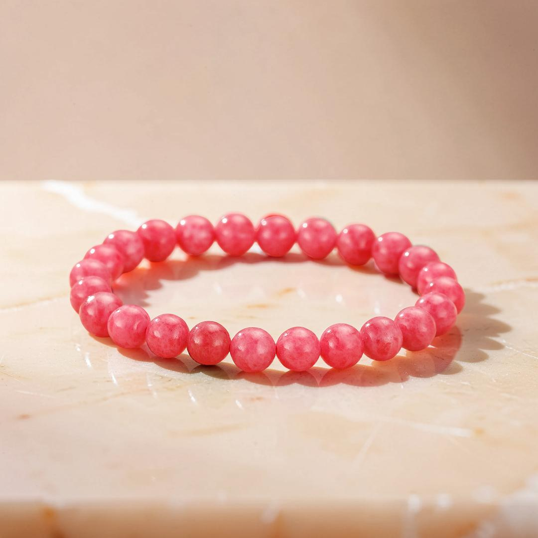 Bracelet Rhodonite – Douceur Émotionnelle