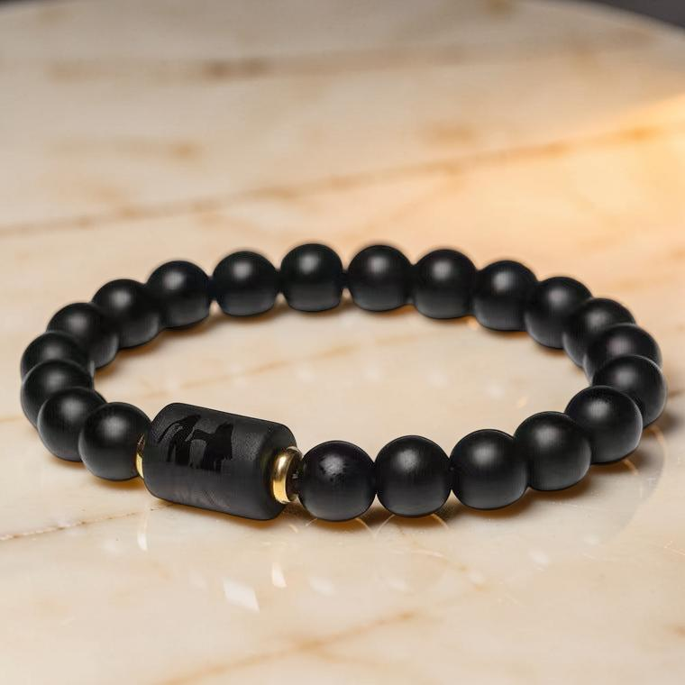 Bracelet Signe Astrologique en Onyx – Protection Astrale