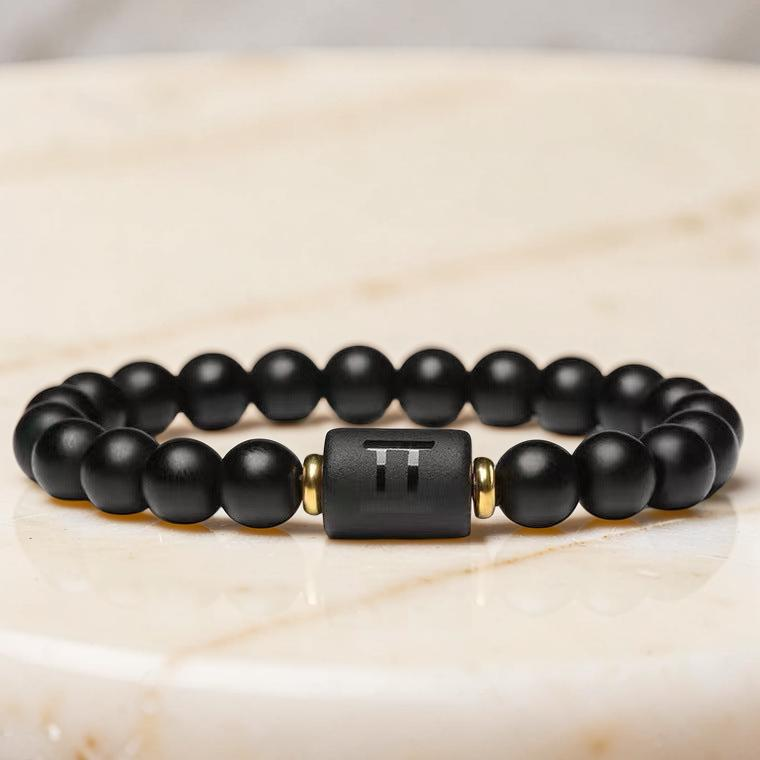 Bracelet Signe Astrologique en Onyx – Protection Astrale