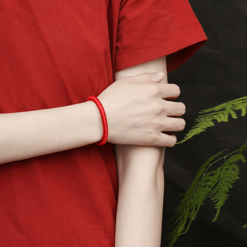 Bracelet Cordon Rouge – Gardien de l’Âme