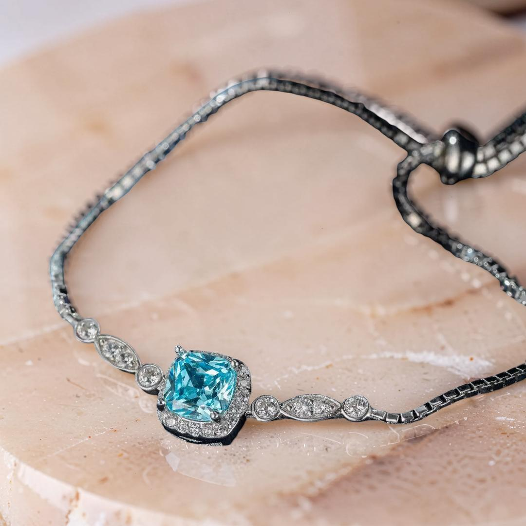 Bracelet Topaze – Étoile des Océans, Argent 925