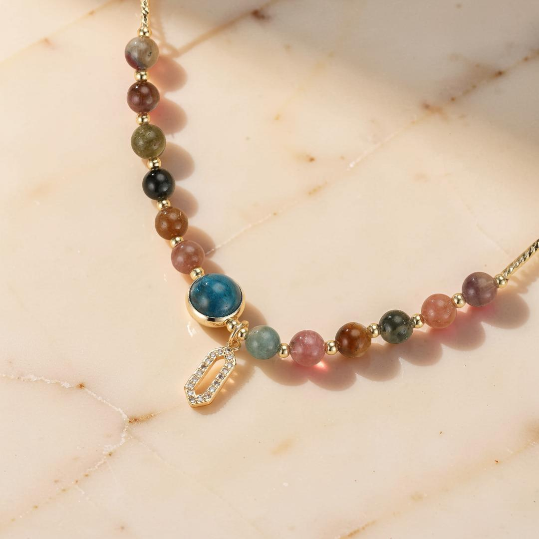 Bracelet Tourmaline Deux Tours – Symphonie de Lumière
