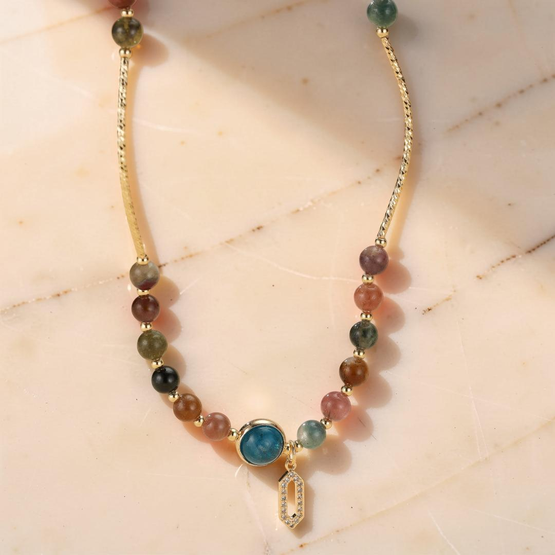 Bracelet Tourmaline Deux Tours – Symphonie de Lumière