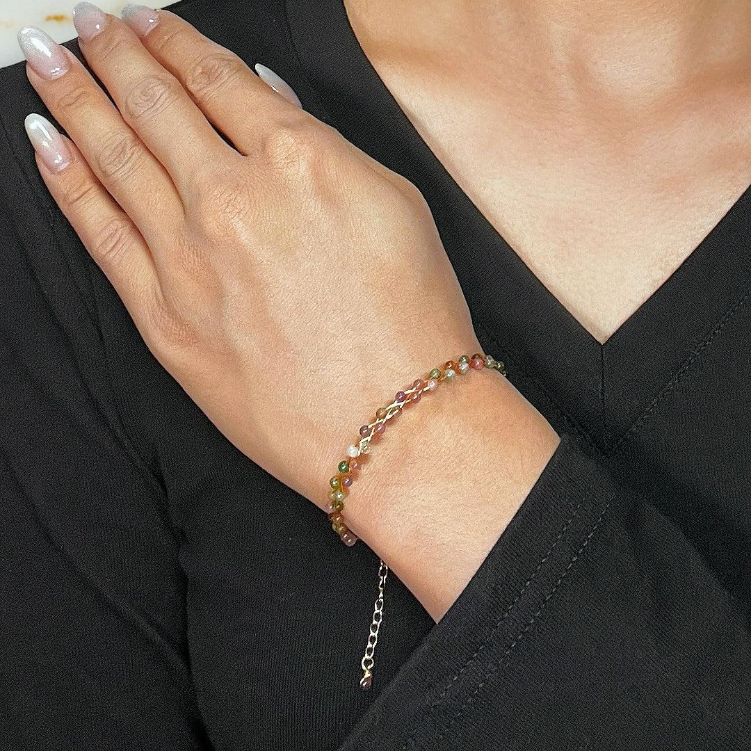 Bracelet Tourmaline – Éclats Arc-en-Ciel