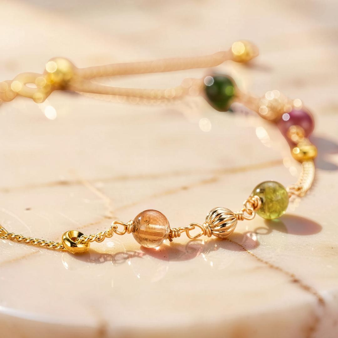 Bracelet Tourmaline – Vibrations Arc-en-Ciel