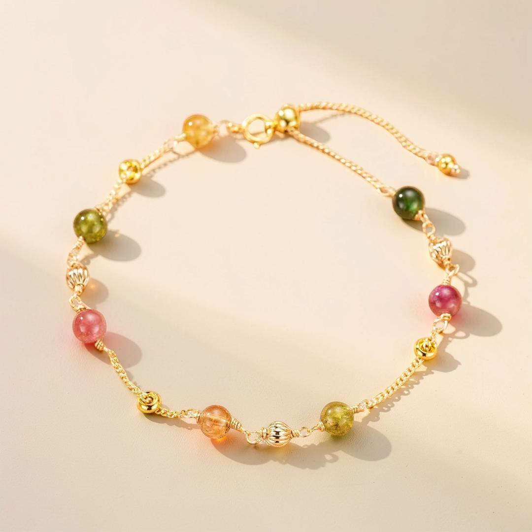 Bracelet Tourmaline – Vibrations Arc-en-Ciel