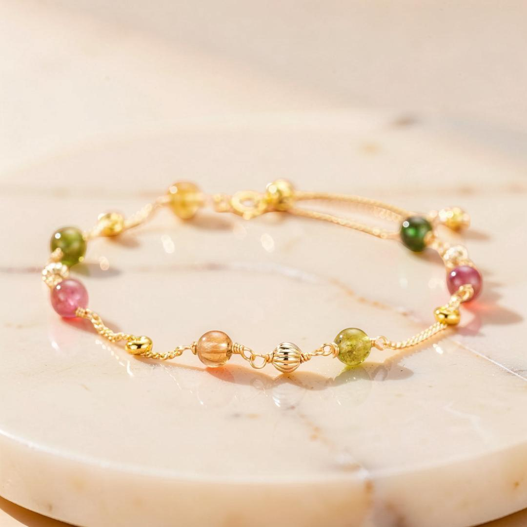 Bracelet Tourmaline – Vibrations Arc-en-Ciel