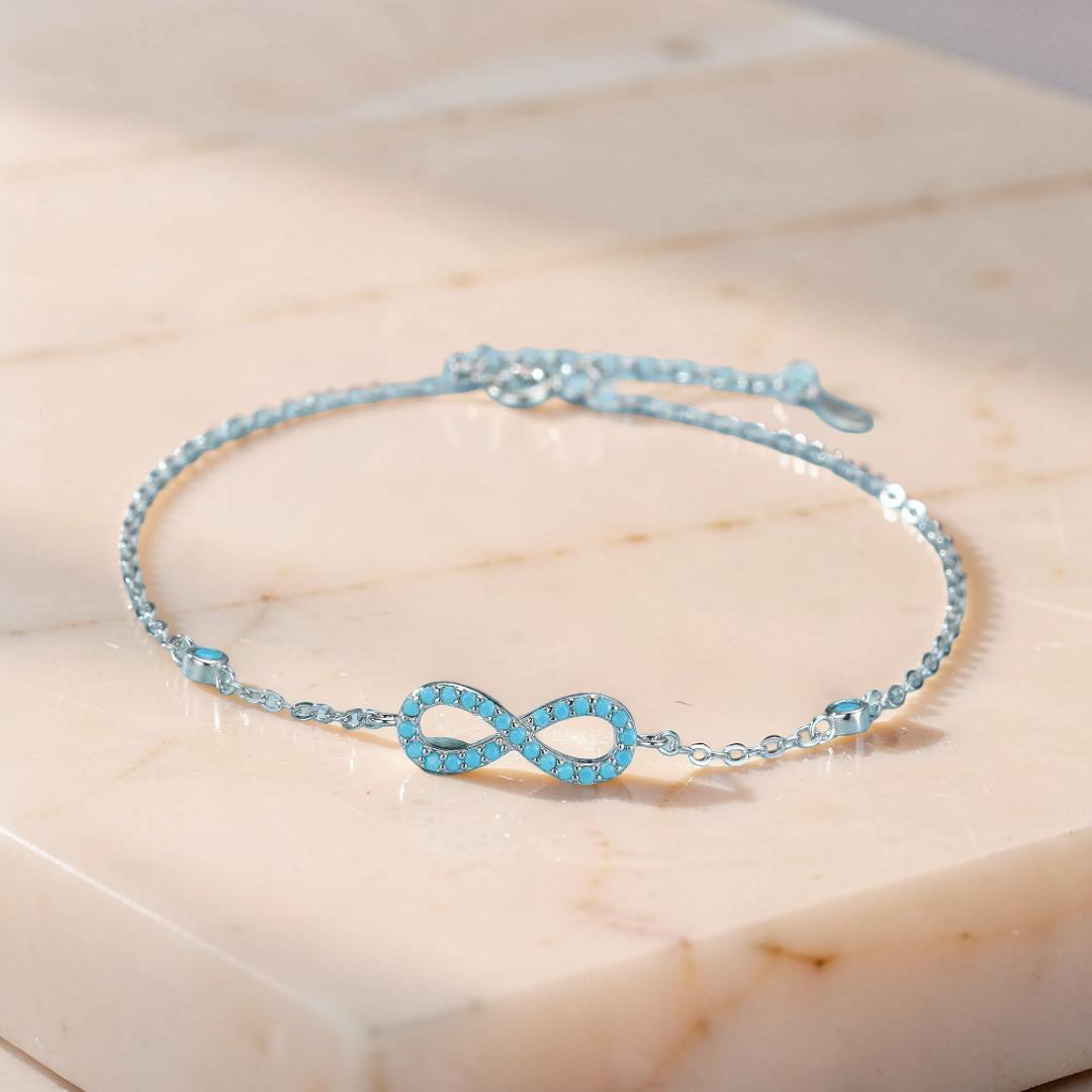 Bracelet Turquoise – Souffle d’Écume, Argent 925