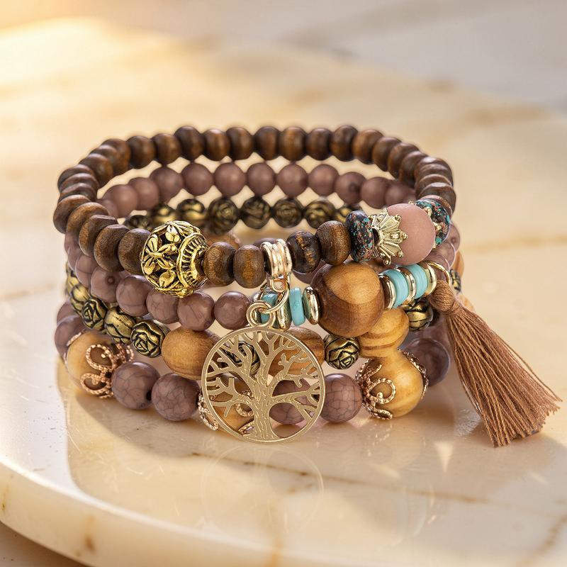 Bracelet Arbre de Vie - Abondance, Bois