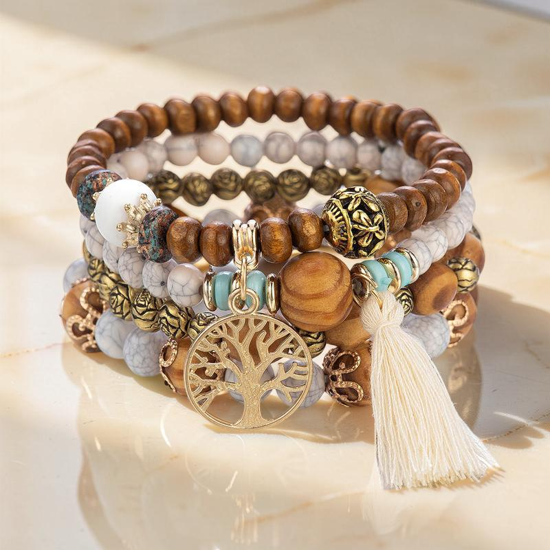 Bracelet Arbre de Vie - Abondance, Bois