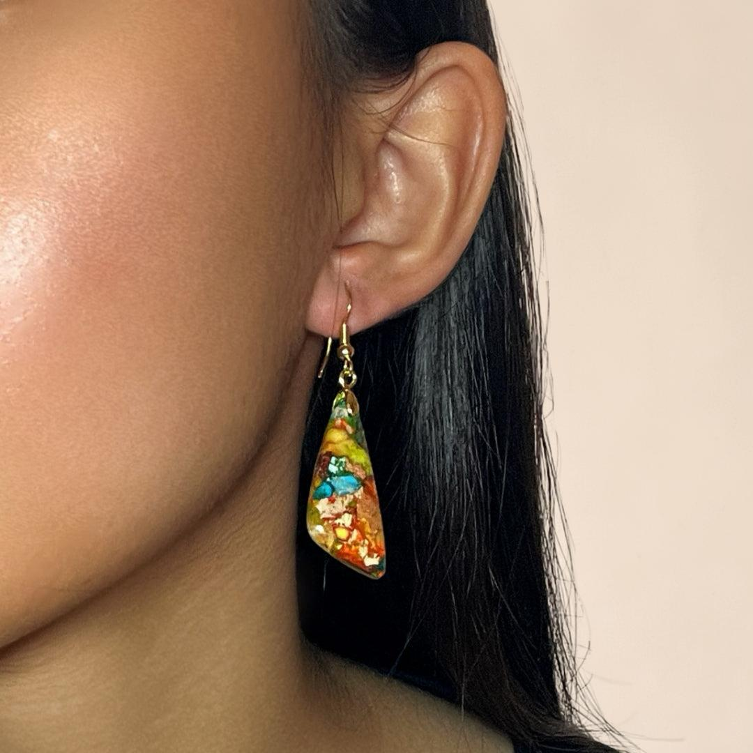 Boucles d’Oreilles Jaspe – Création Divine