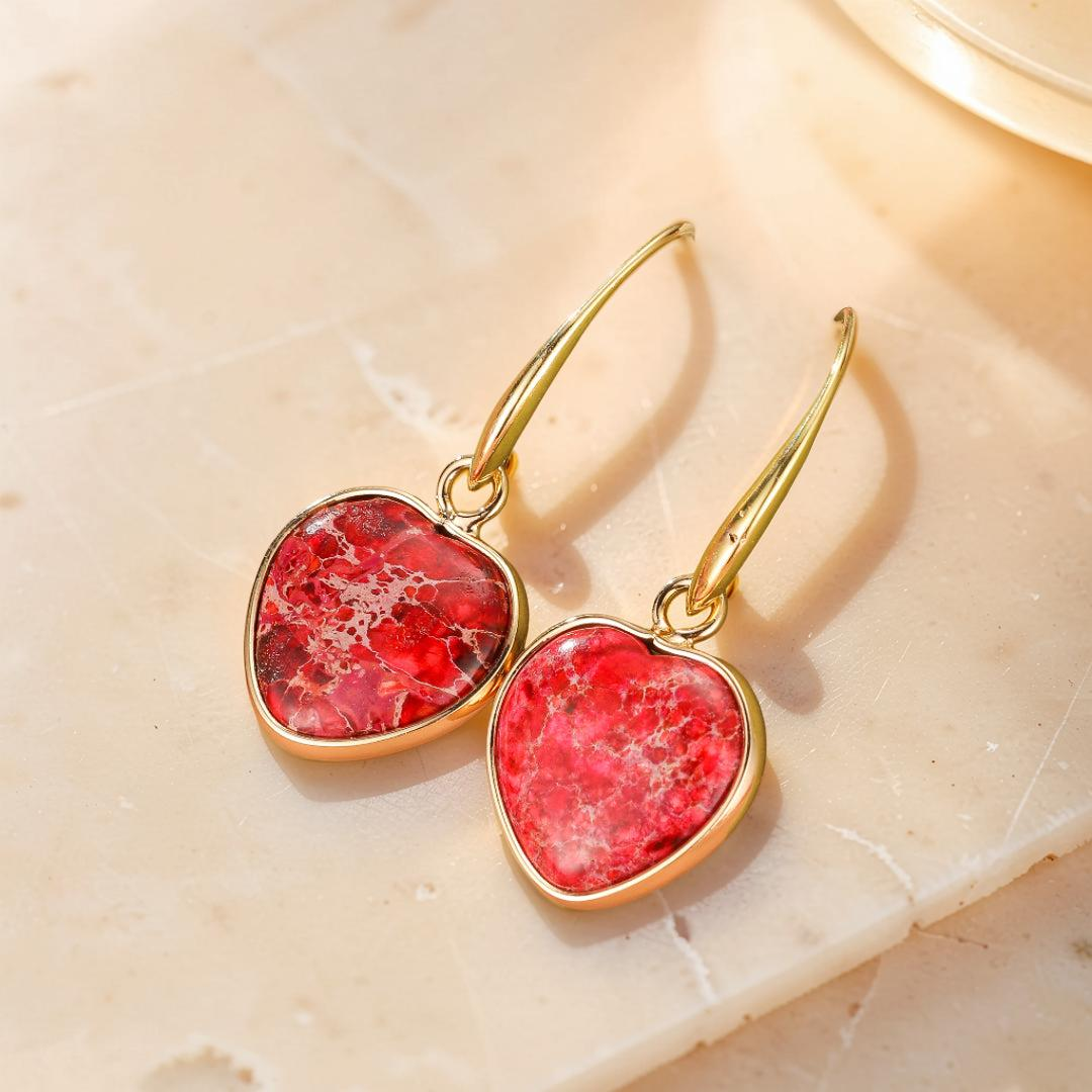 Boucles d’Oreilles Jaspe – Éclat Vital