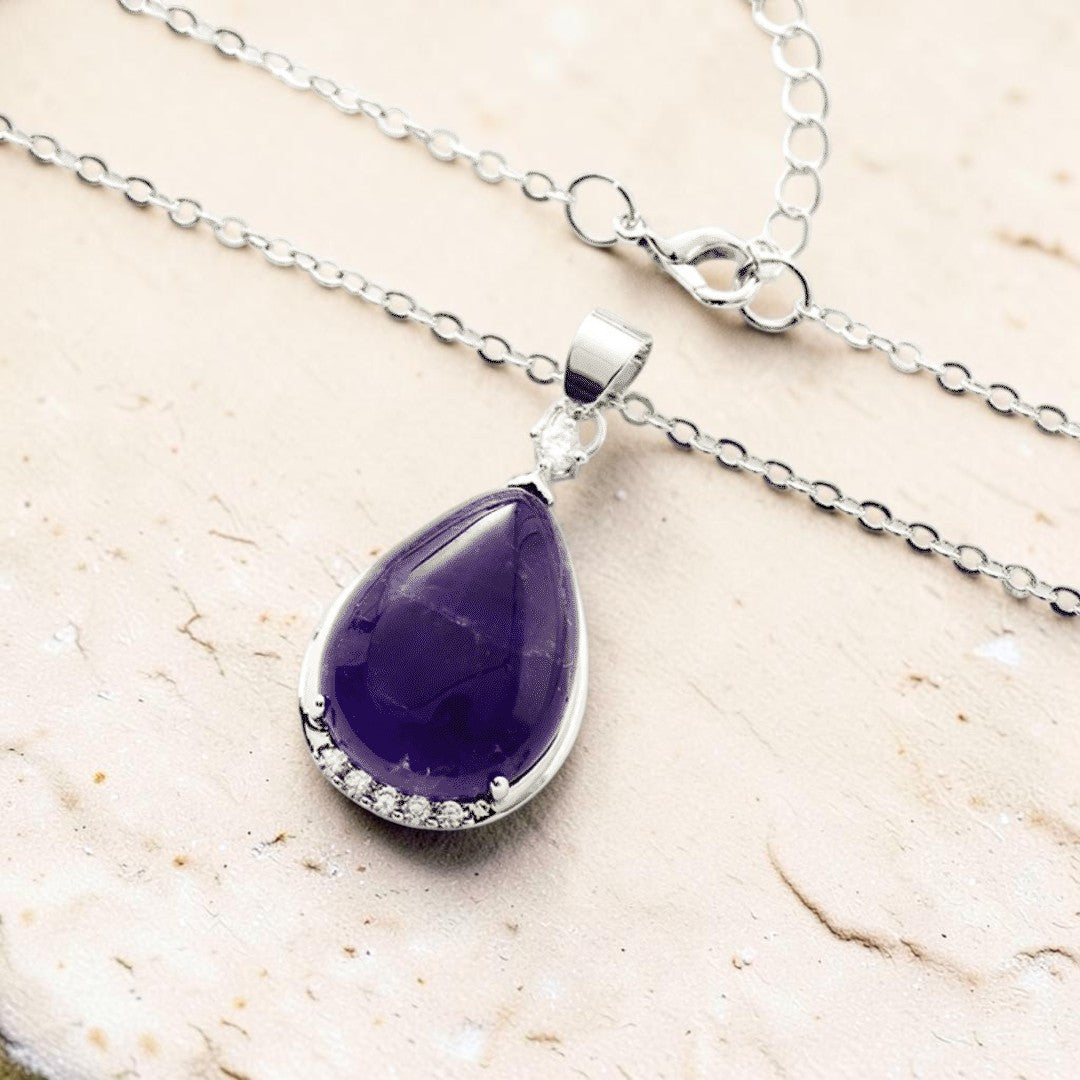 Pendentif Goutte en Améthyste