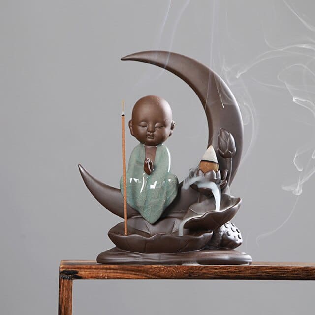 Porte-Encens “Au Clair de Lune” – Support Décoratif Élégant pour Encens Bâtons & Cônes