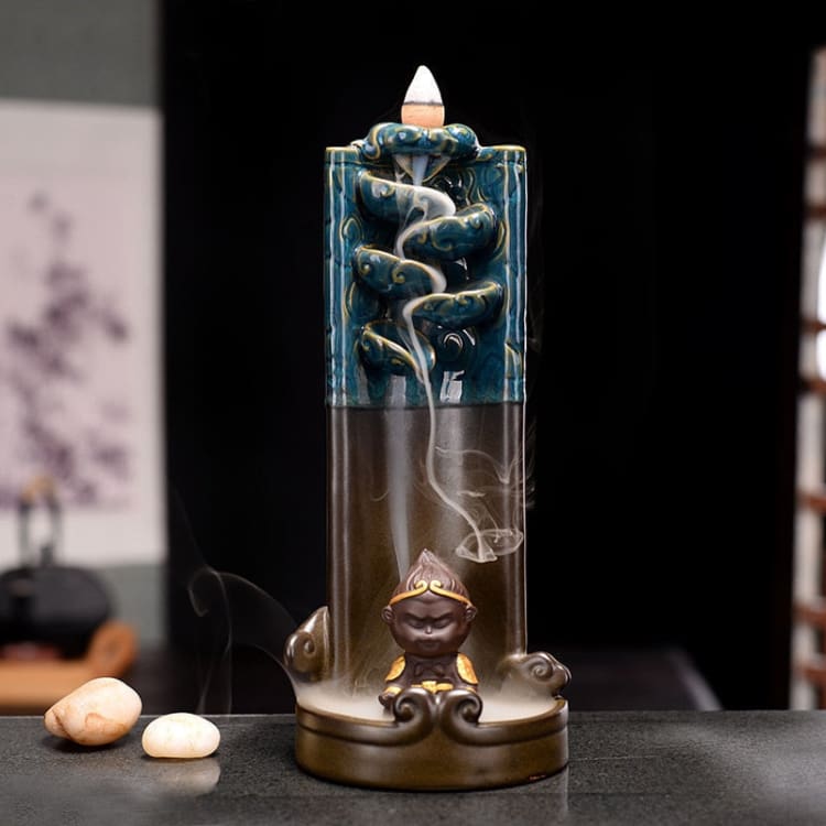 Porte-Encens “La Cascade du Bonheur” – Support Décoratif pour Encens Bâtons & Cônes Effet Cascade