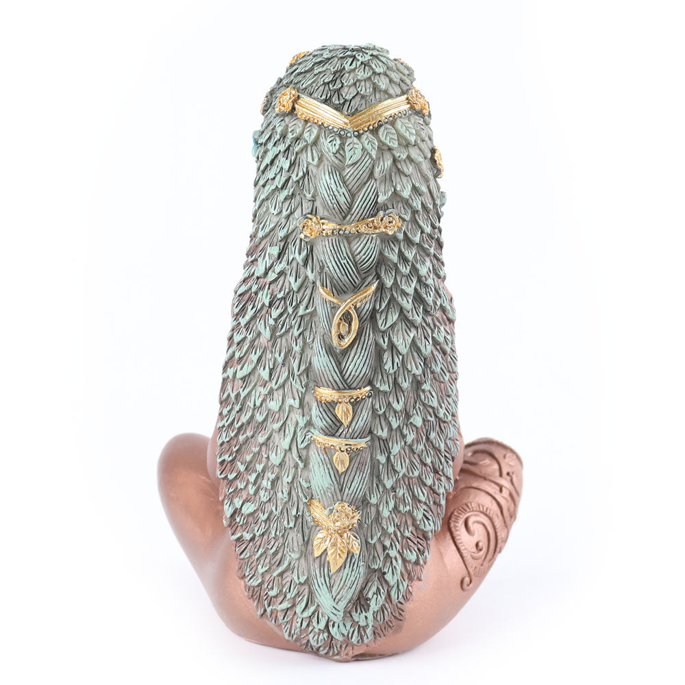 Statue de la Terre Mère en résine (14,5 cm) | Décoration de jardin spirituelle