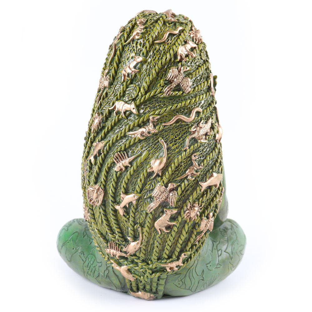 Statue de la Terre Mère en résine (14,5 cm) | Décoration de jardin spirituelle