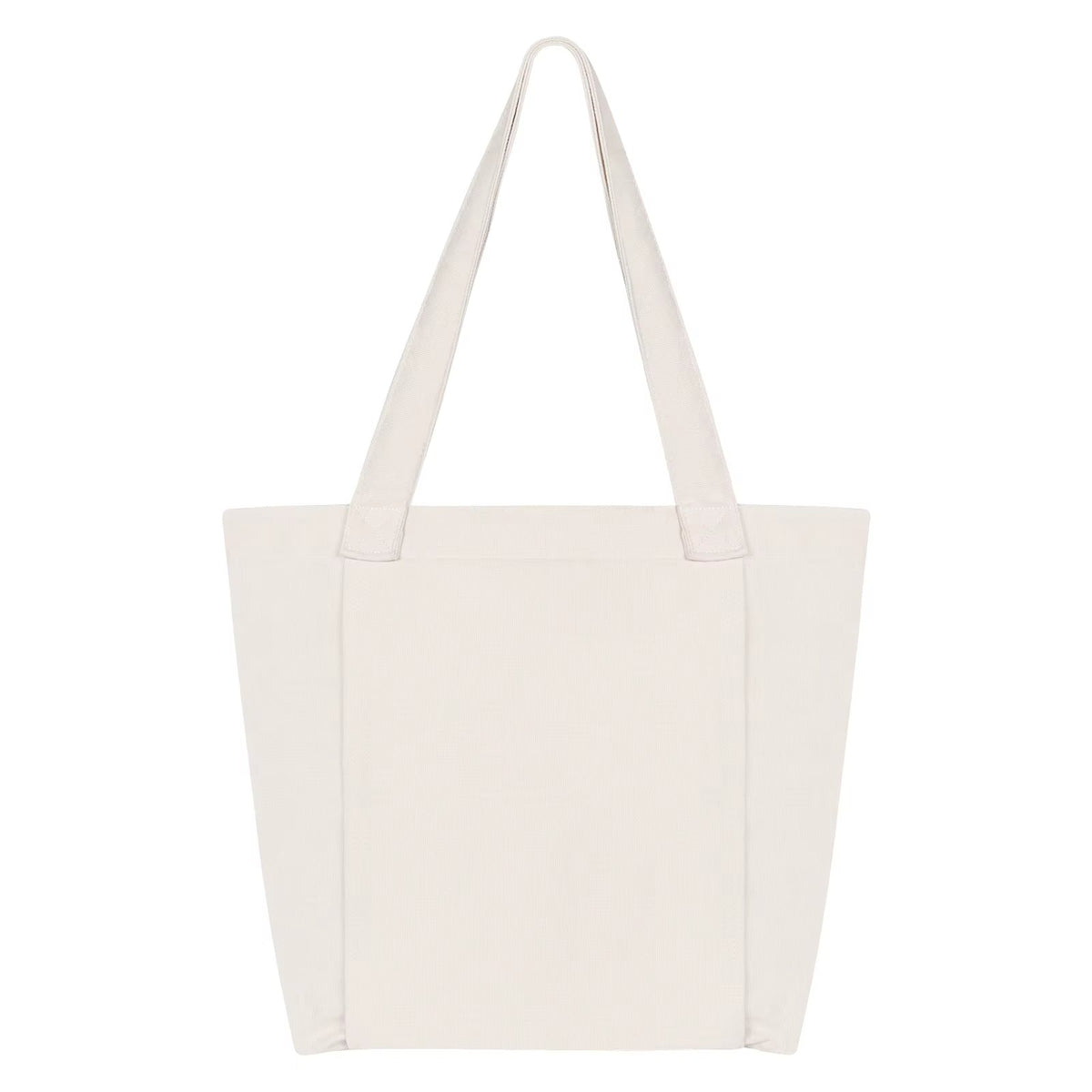 Sac de yoga blanc polyvalent en toile – Grande capacité