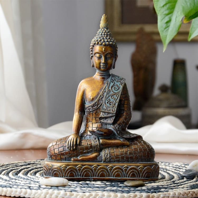Statue Bouddha Thailandais Abhaya Mudra – Paix & Protection