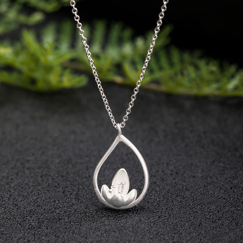 Collier Lotus Argent 925 Classique – Pureté & Nouveau Départ