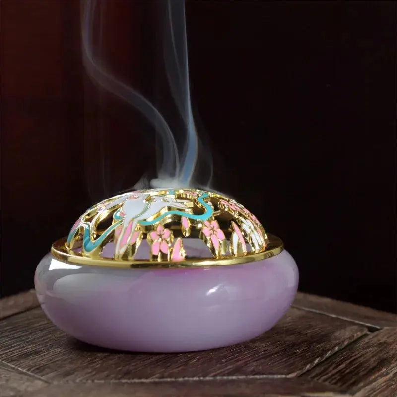 Brûleur d’Encens en Verre Renard à Neuf Queues, Mystique & Raffiné