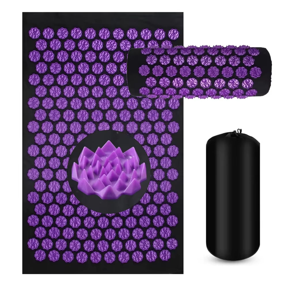 Tapis d’Acupression + Coussin – Bien-être, Relaxation & Détente