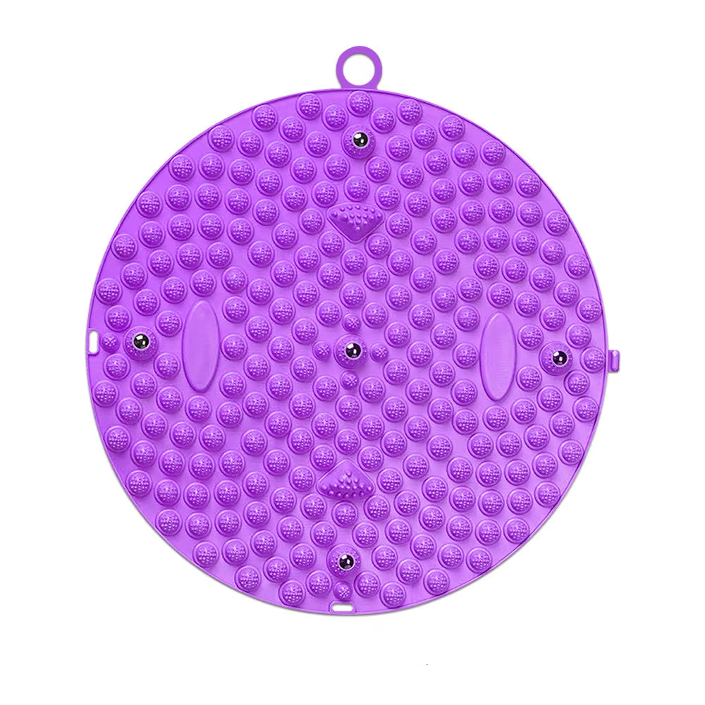 Tapis d’Acupression ROND Violet – Coussin de Relaxation et Bien-Être