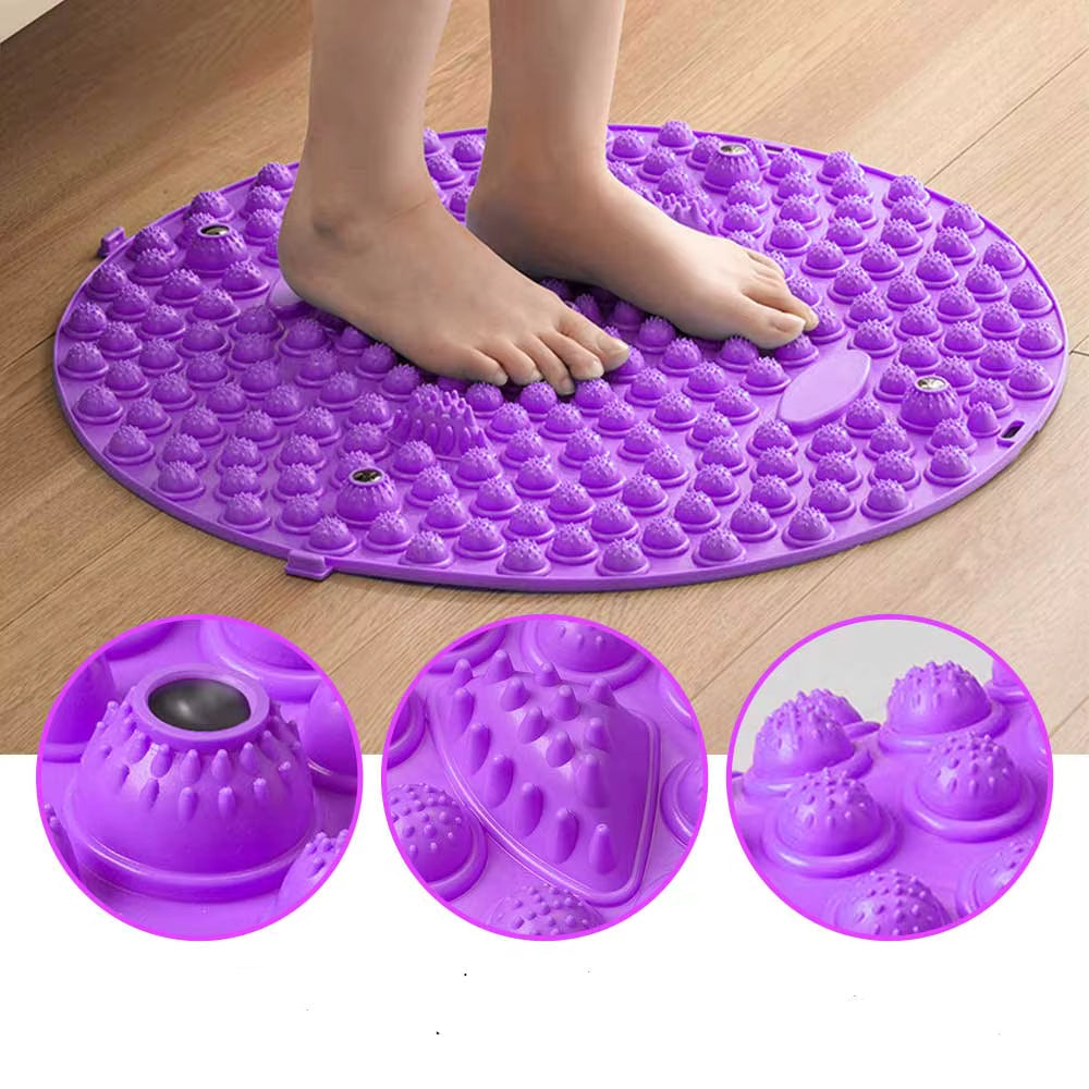 Tapis d’Acupression ROND Violet – Coussin de Relaxation et Bien-Être