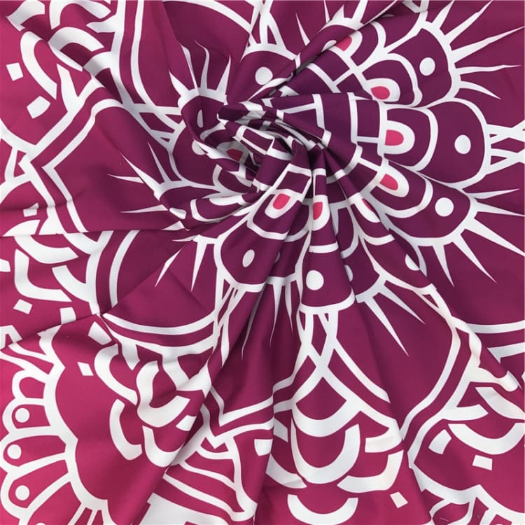 Tapis de méditation et yoga imprimé 3D – Polyester – 150 cm