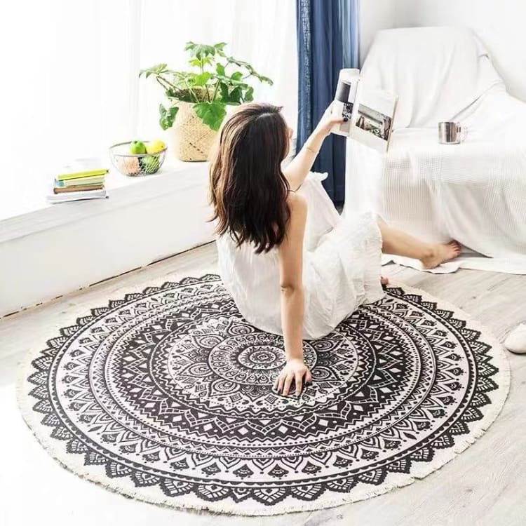 Tapis Rond Zen – Déco & Relaxation Intérieure