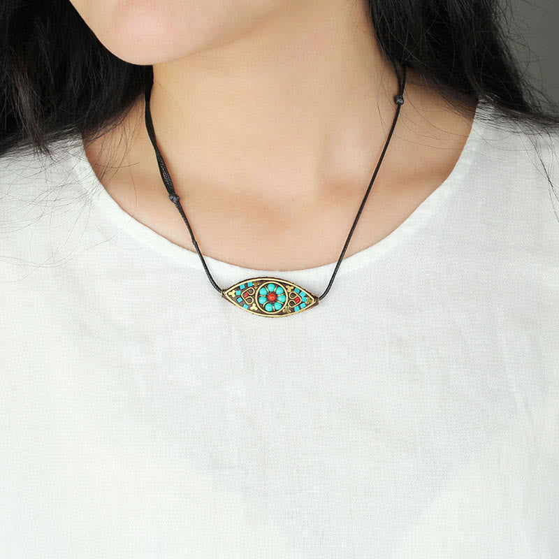 Pendentif Turquoise Marquise en Pierre Naturelle
